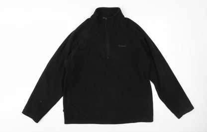Mens UK Size M Mountainlife Black 1/2 Zip Sweatshirt