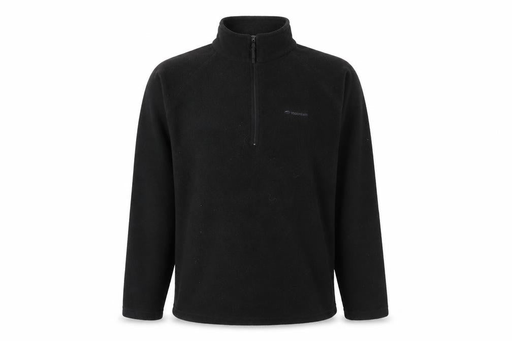 Mens UK Size M Mountainlife Black 1/2 Zip Sweatshirt
