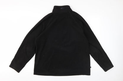 Mens UK Size M Mountainlife Black 1/2 Zip Sweatshirt