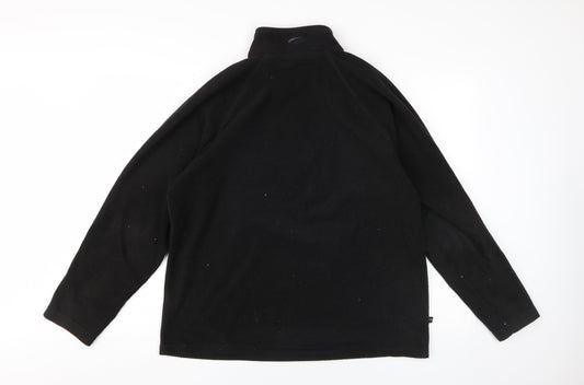 Mens UK Size M Mountainlife Black 1/2 Zip Sweatshirt