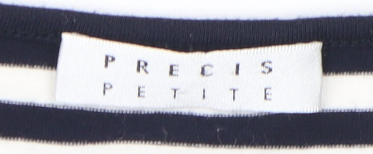 Precis Petite Women's Black Wrap Blouse M Petites