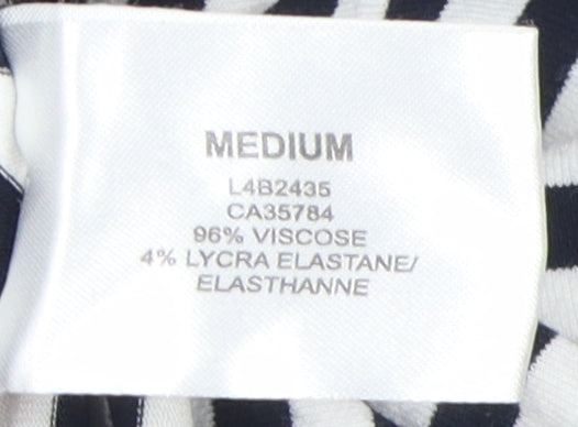 Precis Petite Women's Black Wrap Blouse M Petites