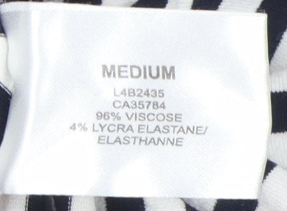 Precis Petite Women's Black Wrap Blouse M Petites