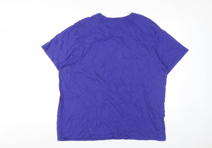 Nike Men's Purple Graphic Print Athletic T-Shirt 2XL