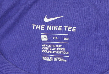 Nike Men's Purple Graphic Print Athletic T-Shirt 2XL