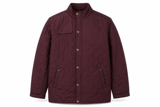 Mens UK Size XL Greenwoods Red Quilted Coat