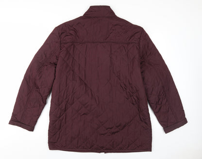 Mens UK Size XL Greenwoods Red Quilted Coat