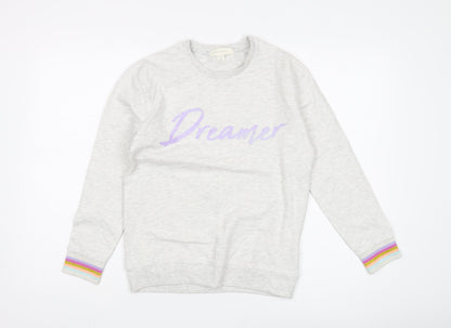 Marks and Spencer Girls Grey Dreamer Pullover Sweatshirt - Size 12