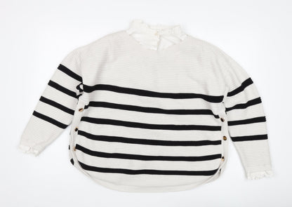 Womens UK Size L NEXT Black Pullover Jumper