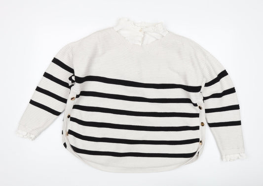 Womens UK Size L NEXT Black Pullover Jumper