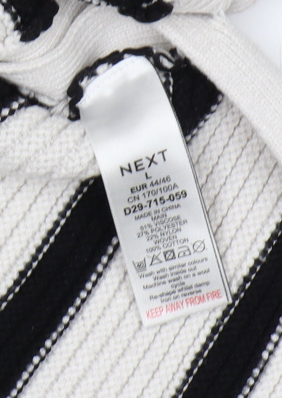 Womens UK Size L NEXT Black Pullover Jumper