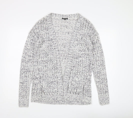 Womens UK Size 12 Warehouse Grey Cardigan Jumper