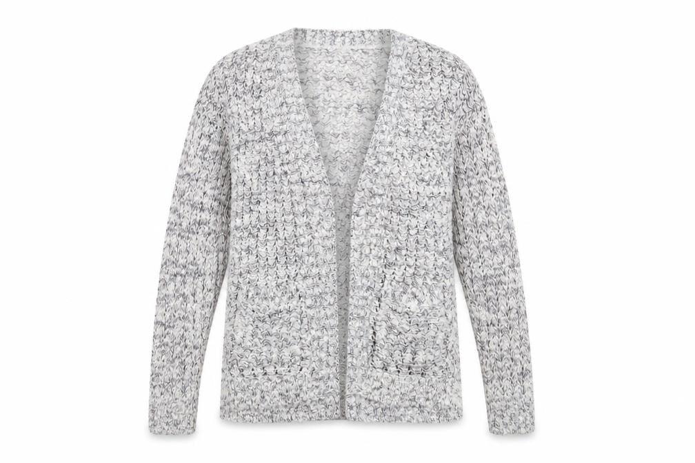 Womens UK Size 12 Warehouse Grey Cardigan Jumper