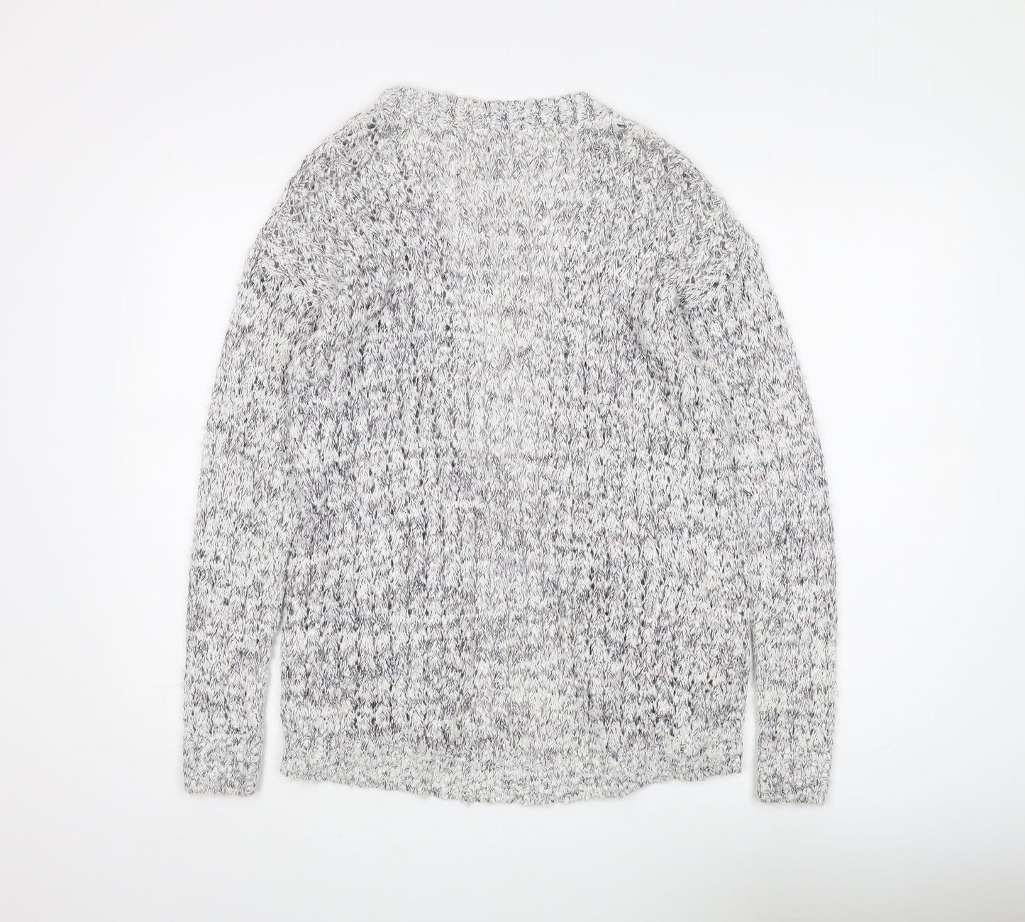 Womens UK Size 12 Warehouse Grey Cardigan Jumper