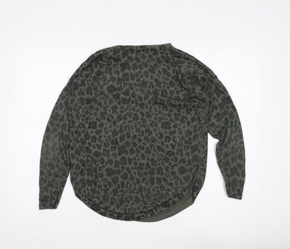 Womens UK Size M Oasis Green Pullover Jumper