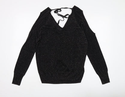 Womens UK Size S NEXT Black Pullover Jumper