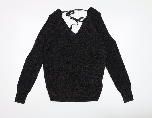 Womens UK Size S NEXT Black Pullover Jumper