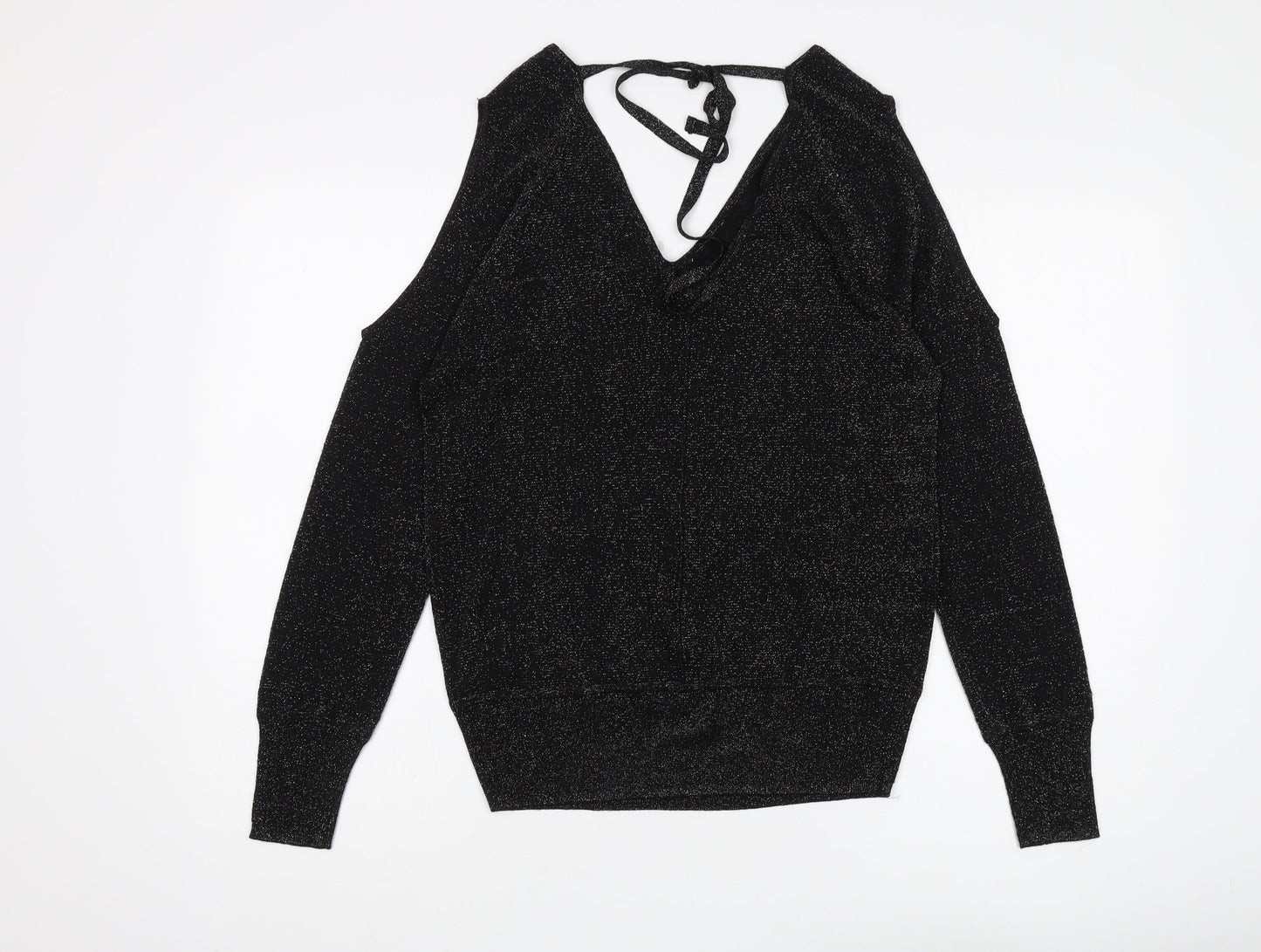 Womens UK Size S NEXT Black Pullover Jumper