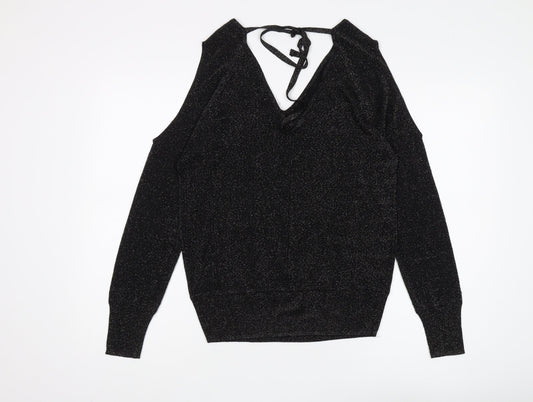 Womens UK Size S NEXT Black Pullover Jumper
