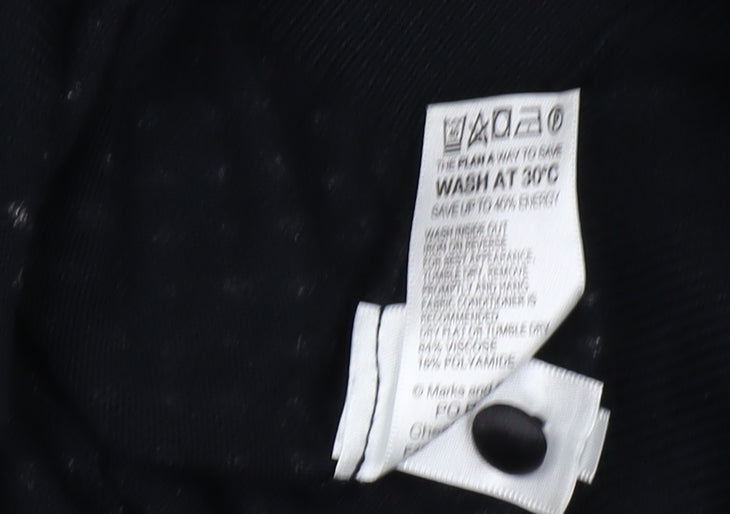 Womens UK Size 12 Marks and Spencer Black Cardigan Jumper