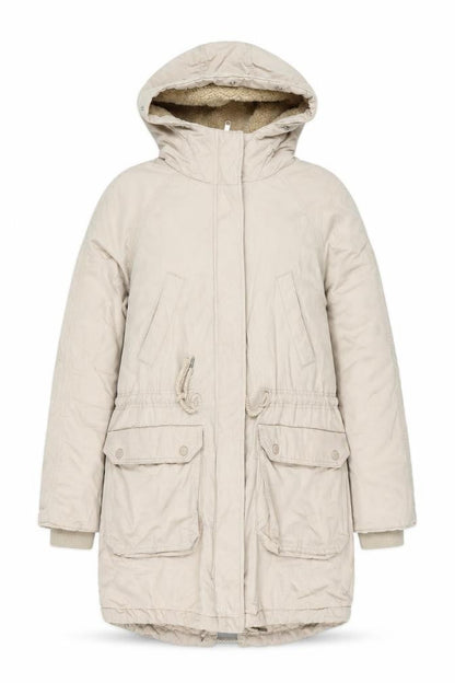 Womens UK Size XS H&M Beige Parka Coat