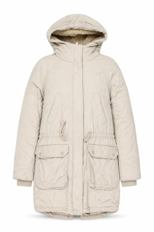 Womens UK Size XS H&M Beige Parka Coat