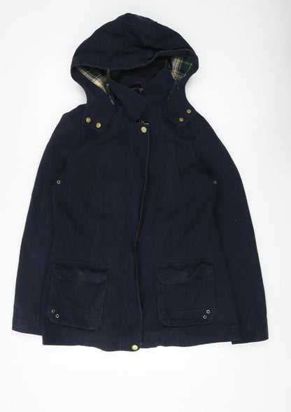 New Look Women's Blue Parka Jacket Size 12