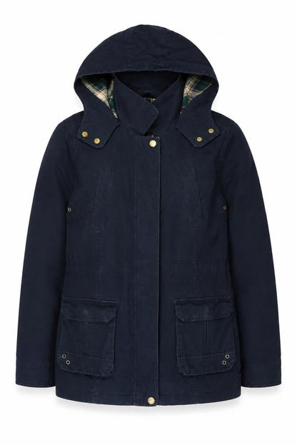 New Look Women's Blue Parka Jacket Size 12