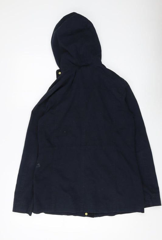 New Look Women's Blue Parka Jacket Size 12