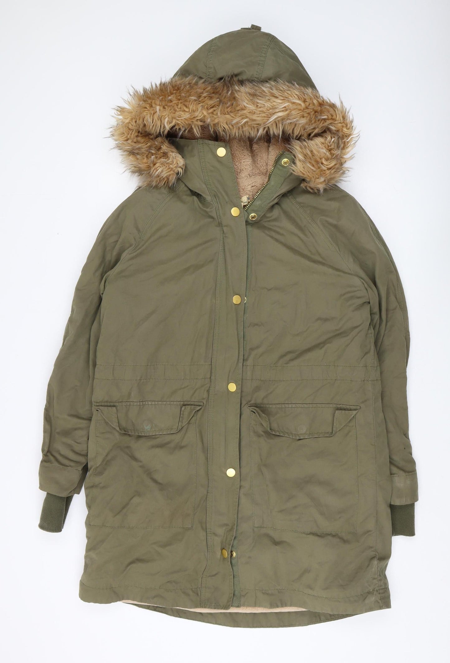 Label of Graded Goods Women's Green Parka Coat Size 12