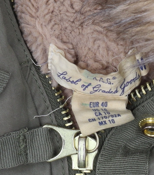 Label of Graded Goods Women's Green Parka Coat Size 12