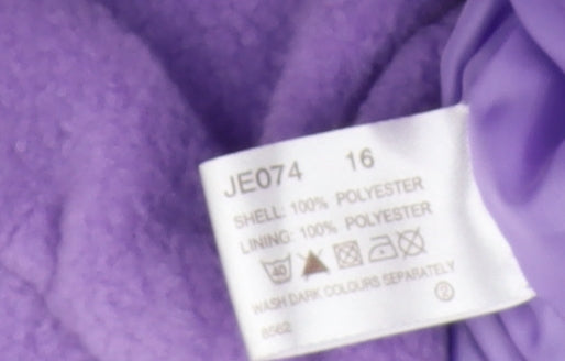 Womens UK Size 16 being Casual Purple Parka Coat