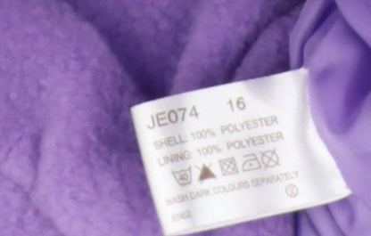 Womens UK Size 16 being Casual Purple Parka Coat