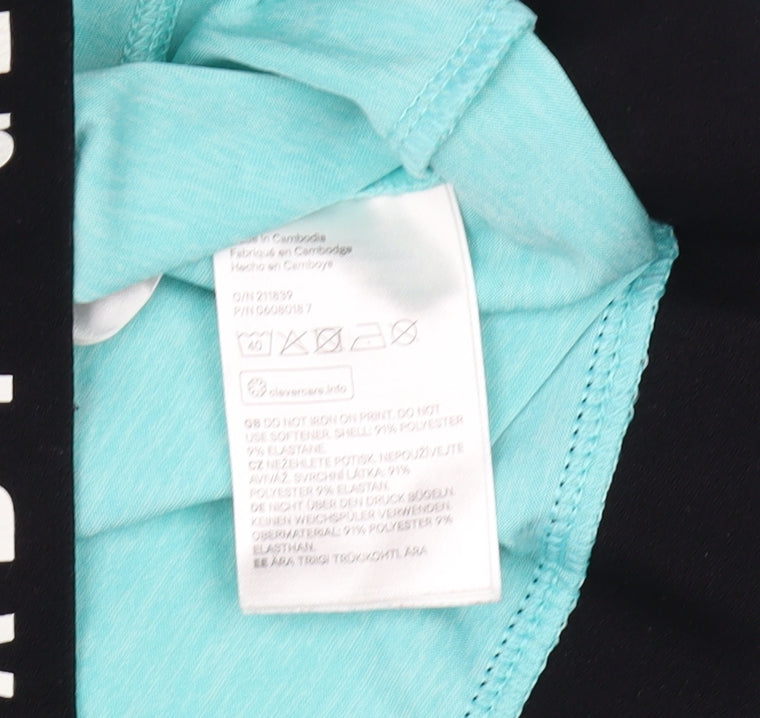 H&M Unisex Kids Blue Hooded Jacket 12 Years Activewear