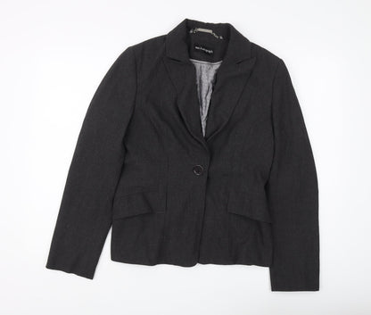 Marks and Spencer Women's Black Blazer Size 12 Lined