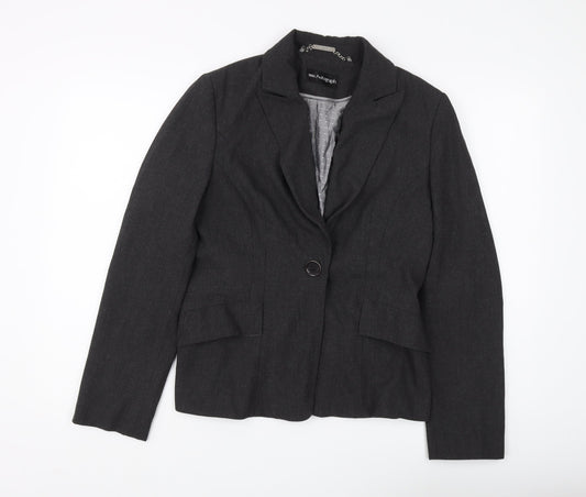 Marks and Spencer Women's Black Blazer Size 12 Lined