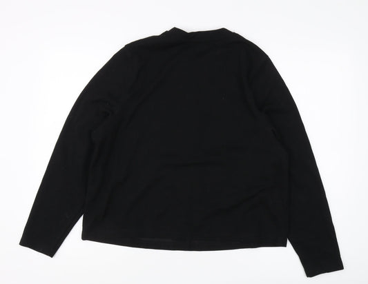 MNG Women's Black Basic Long Sleeve Top