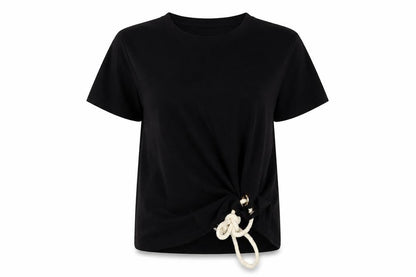 Womens UK Size 14 Marks and Spencer Black Basic T-Shirt