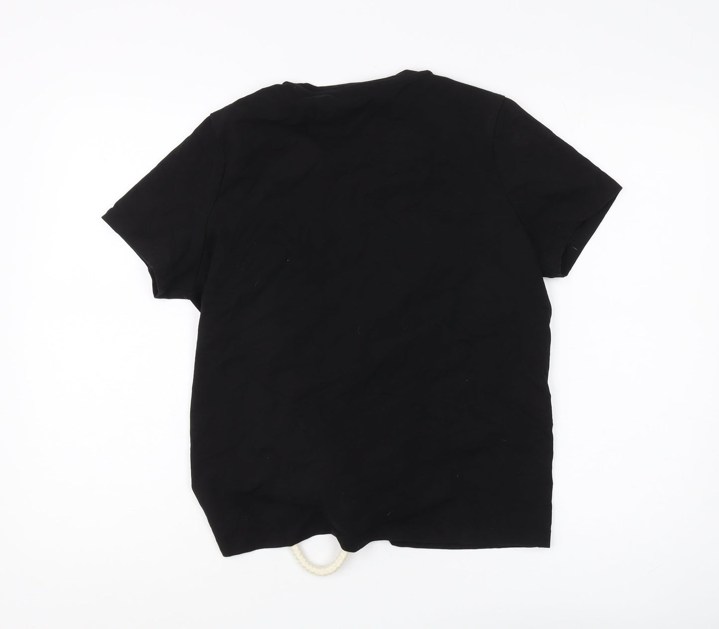 Womens UK Size 14 Marks and Spencer Black Basic T-Shirt