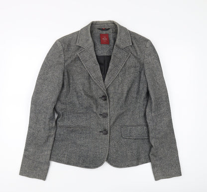 Milano Italy Women's Grey Tweed Blazer, Size 10