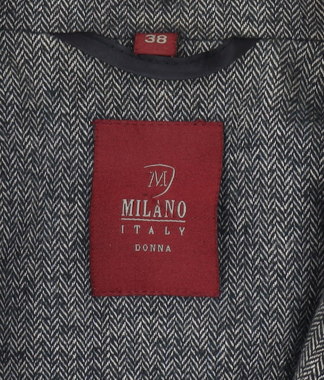 Milano Italy Women's Grey Tweed Blazer, Size 10