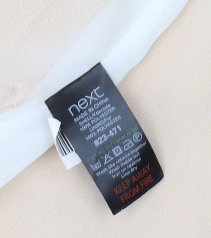 Next Women's Yellow Blazer Size 12, Shawl Lapel, Lined