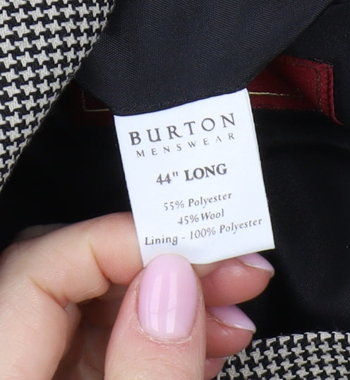 Mens UK Size 44 Burton Regular Grey Suit Jacket