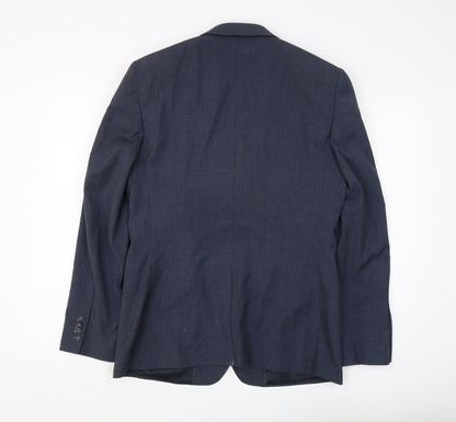 Mens UK Size 40 Topman Regular Blue Suit Jacket