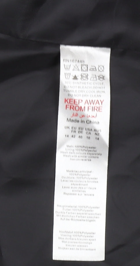 Boohoo Women's Black Regular Fit Blazer, Size 14