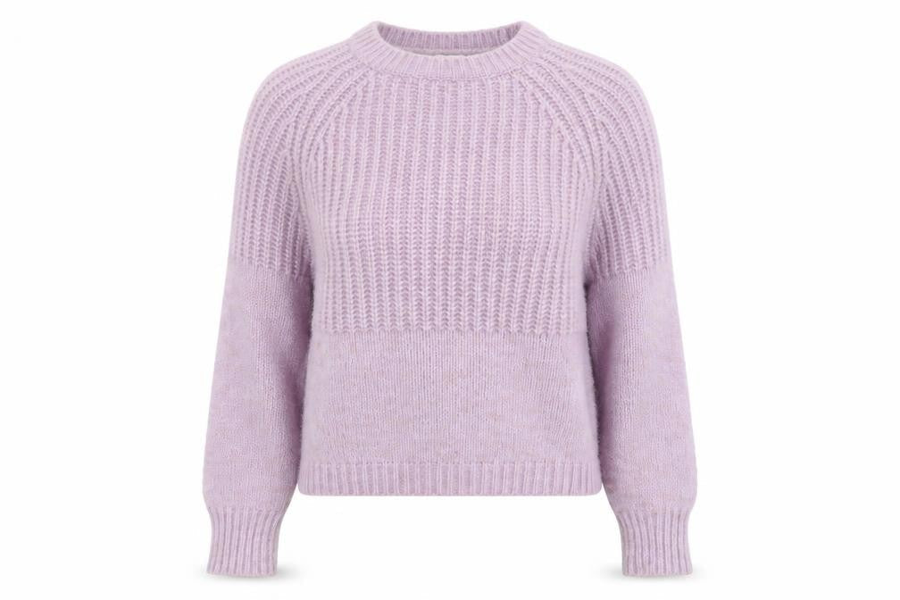 Womens UK Size XS MNG Purple Pullover Jumper