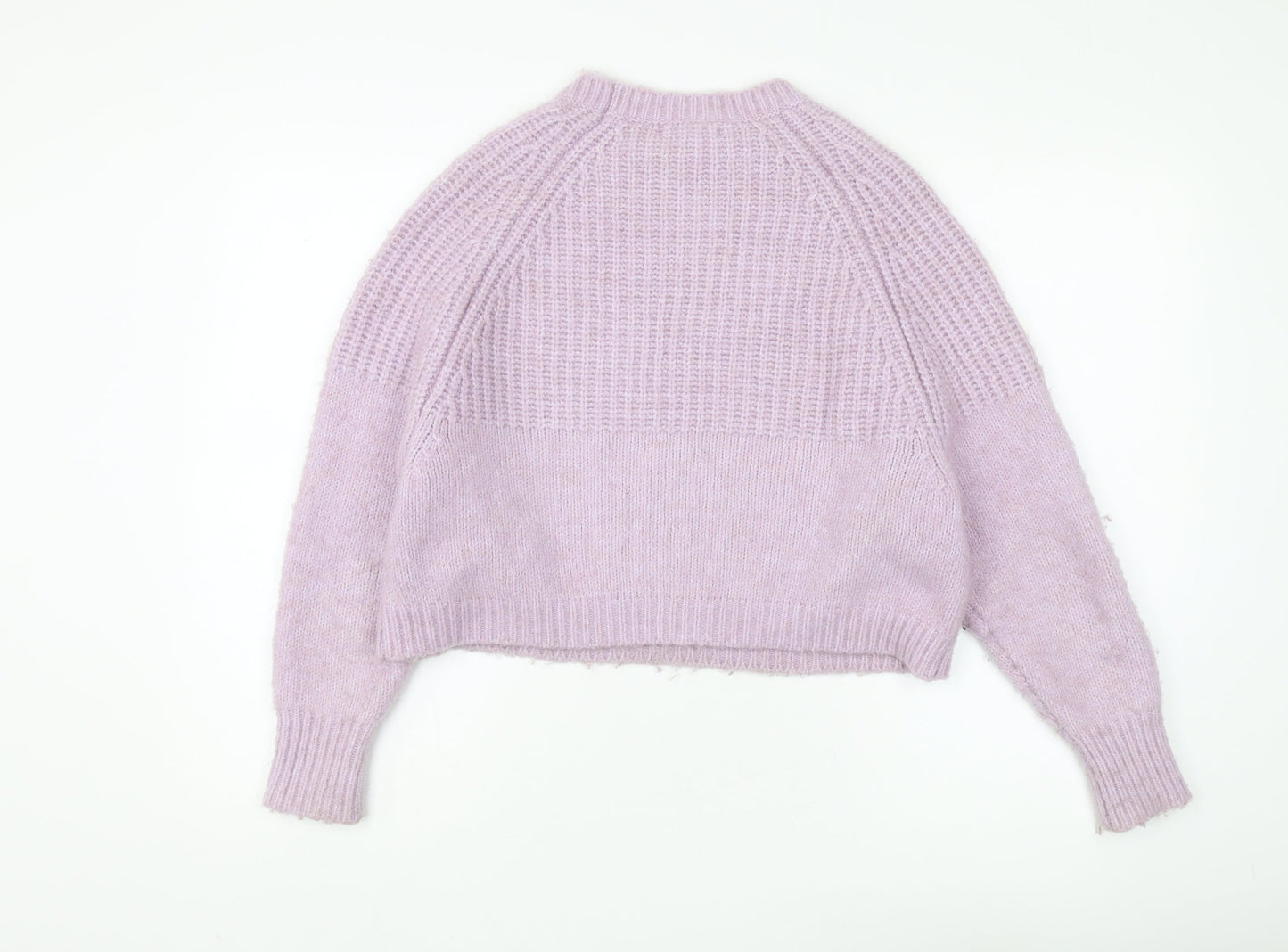 Womens UK Size XS MNG Purple Pullover Jumper