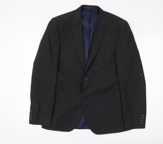 Mens UK Size 38 NEXT Regular Black Suit Jacket