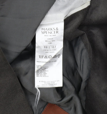 Mens UK Size 42 Marks and Spencer Regular Grey Suit Jacket