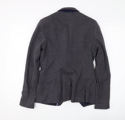 Next Women's Grey Pinstripe Blazer, Size 12, Business Style